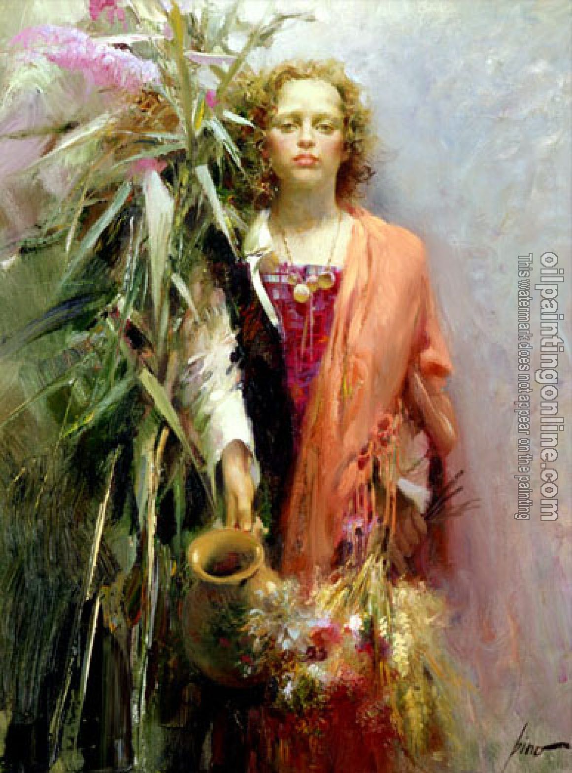 Pino Daeni - Impression oil painting.